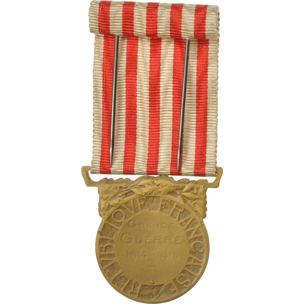 France, Grande Guerre, Médaille, 1914-1918, Très bon état, Morlon, Bronze, 33