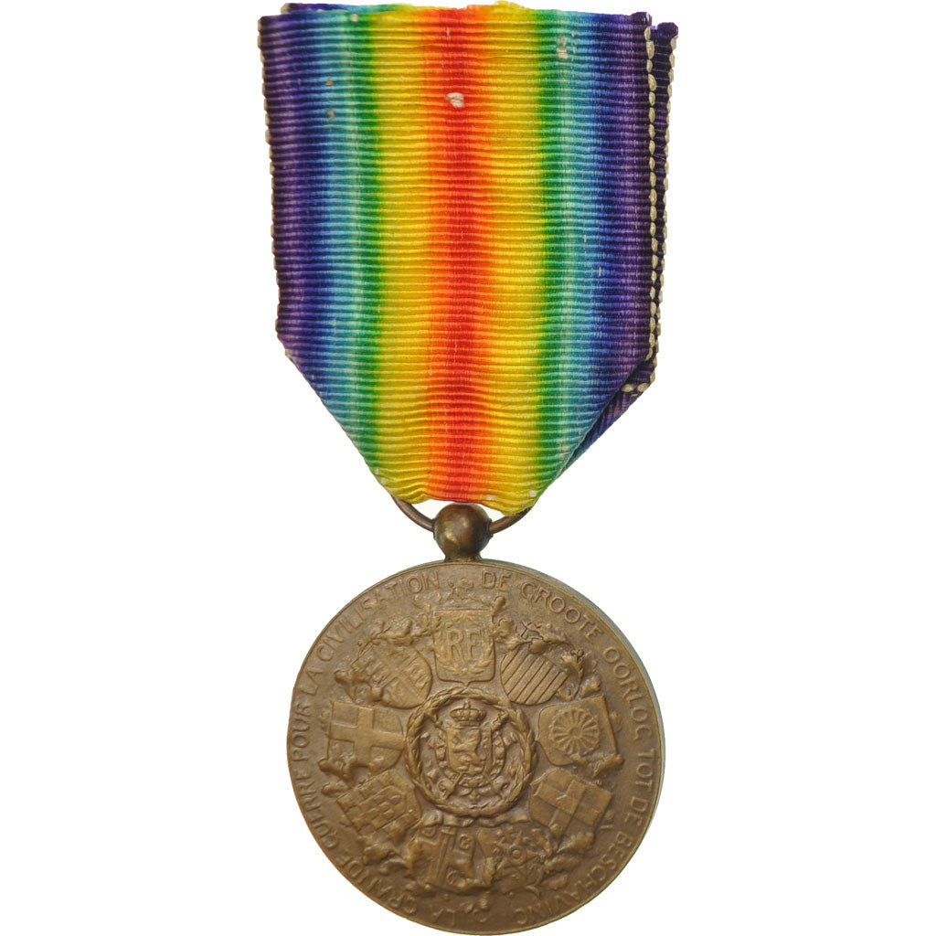 Belgien, Médaille Interalliée de la Victoire, Medaille, 1914-1918, Very Good