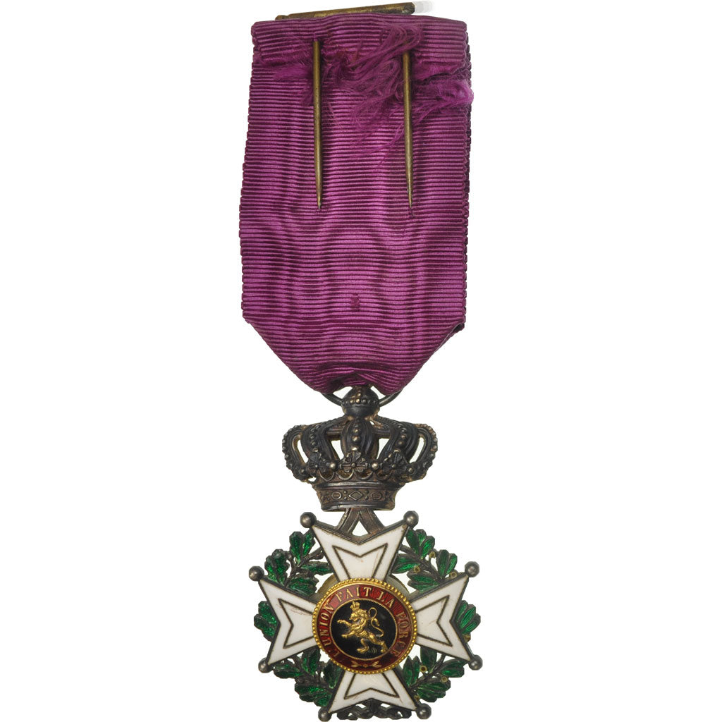 Belgium, Ordre de Léopold Ier, Medal, Excellent Quality, Silver, 41