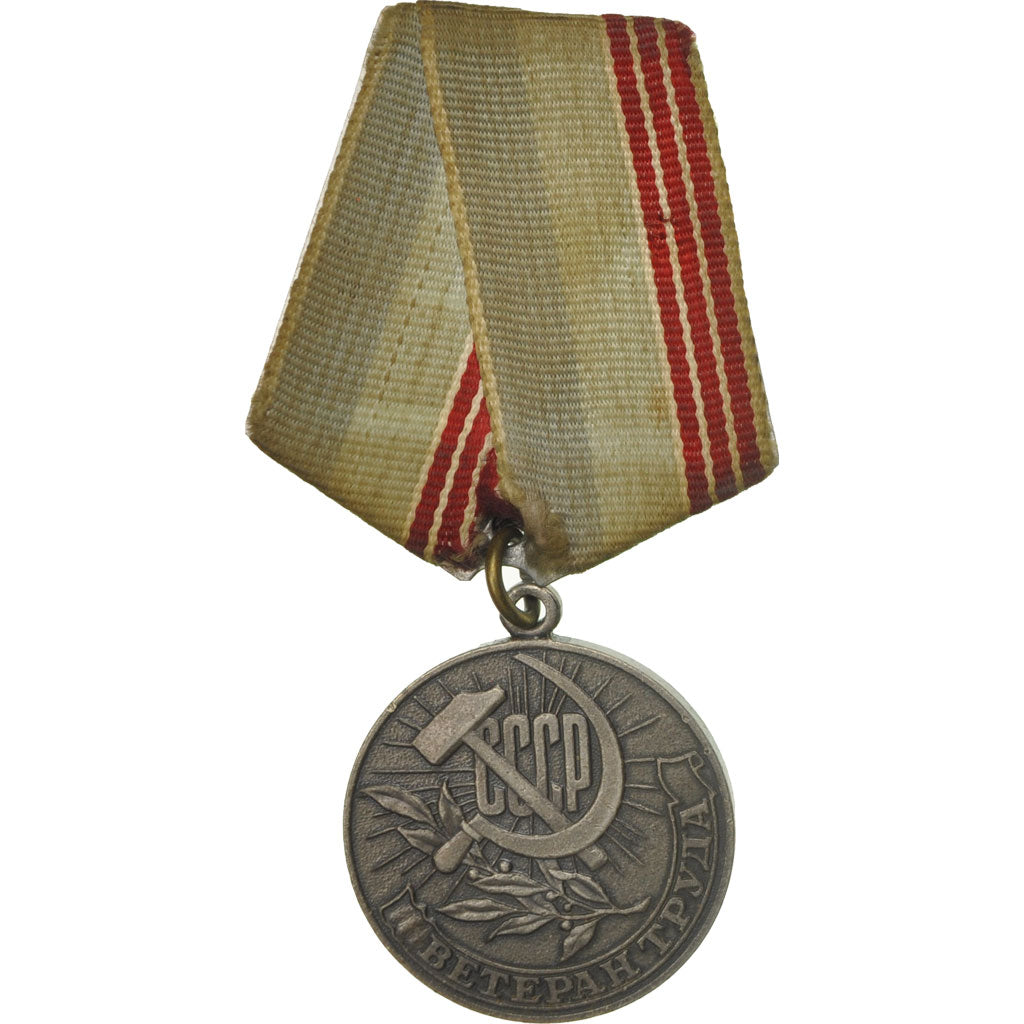 Russie, Vétérans du Travail d'Union Soviétique, Médaille, Très bon état