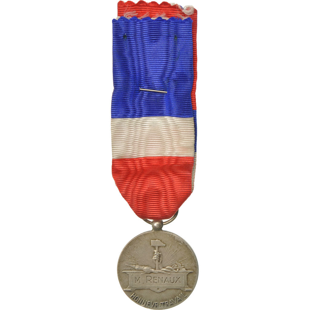 France, Médaille d'honneur du travail, Médaille, Très bon état, Argent, 27