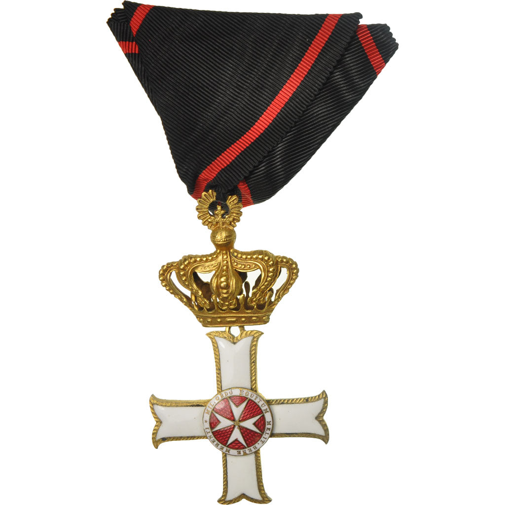 Francia, Croix du Mérite de l'Ordre de Malte, medalla, Muy buen estado, Bronce