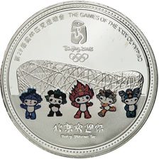 China, Medal, Jeux Olympiques de Pékin, 2008, MS(65-70), Copper Plated Silver