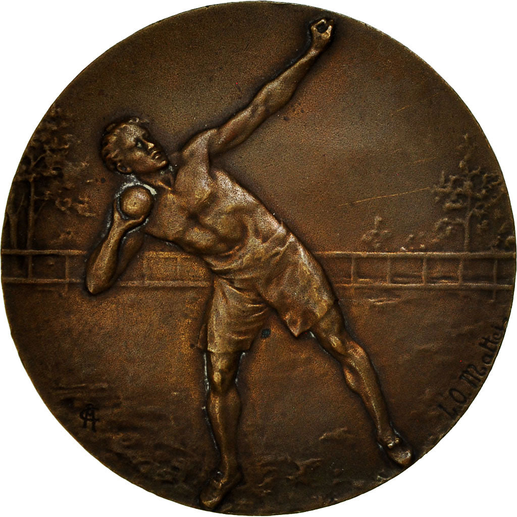 France, Medal, Sport, Lancer du poids, Mattei, AU(55-58), Bronze