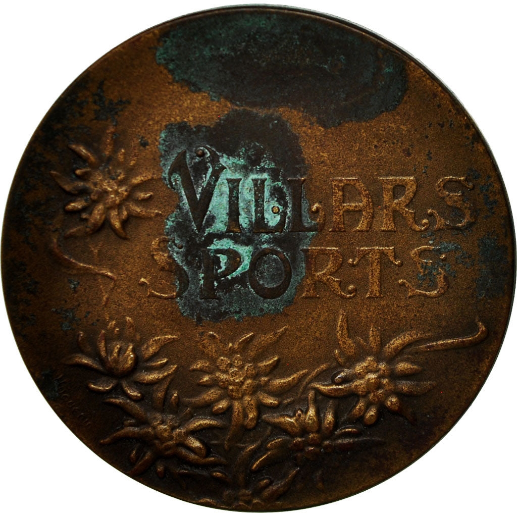 France, Medal, Sport, Ski, Huguenin, EF(40-45), Bronze