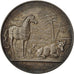Algeria, medalla, Société d'Agriculture d'Alger, 1876, Royer, EBC, Plata