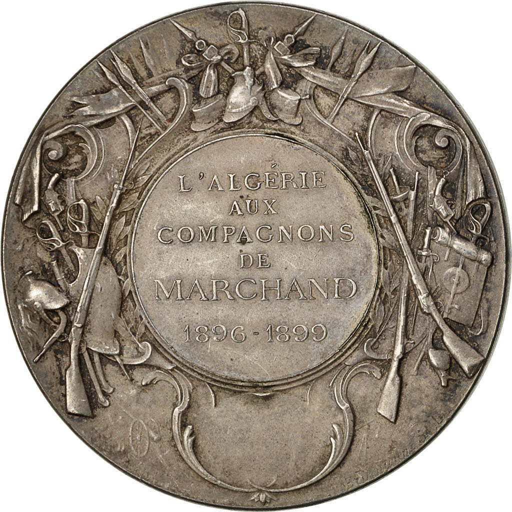 Algeria, Medal, L'Algérie aux Compagnons de Marchands, 1899, Rives, AU(50-53)
