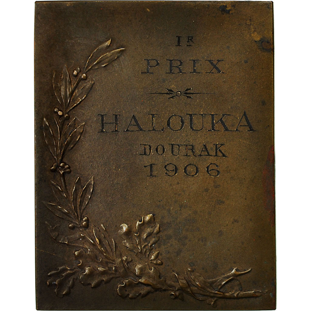 Algerije, Medaille, Prix de la Revue Armes et Sports, 1906, ZF+, Bronze