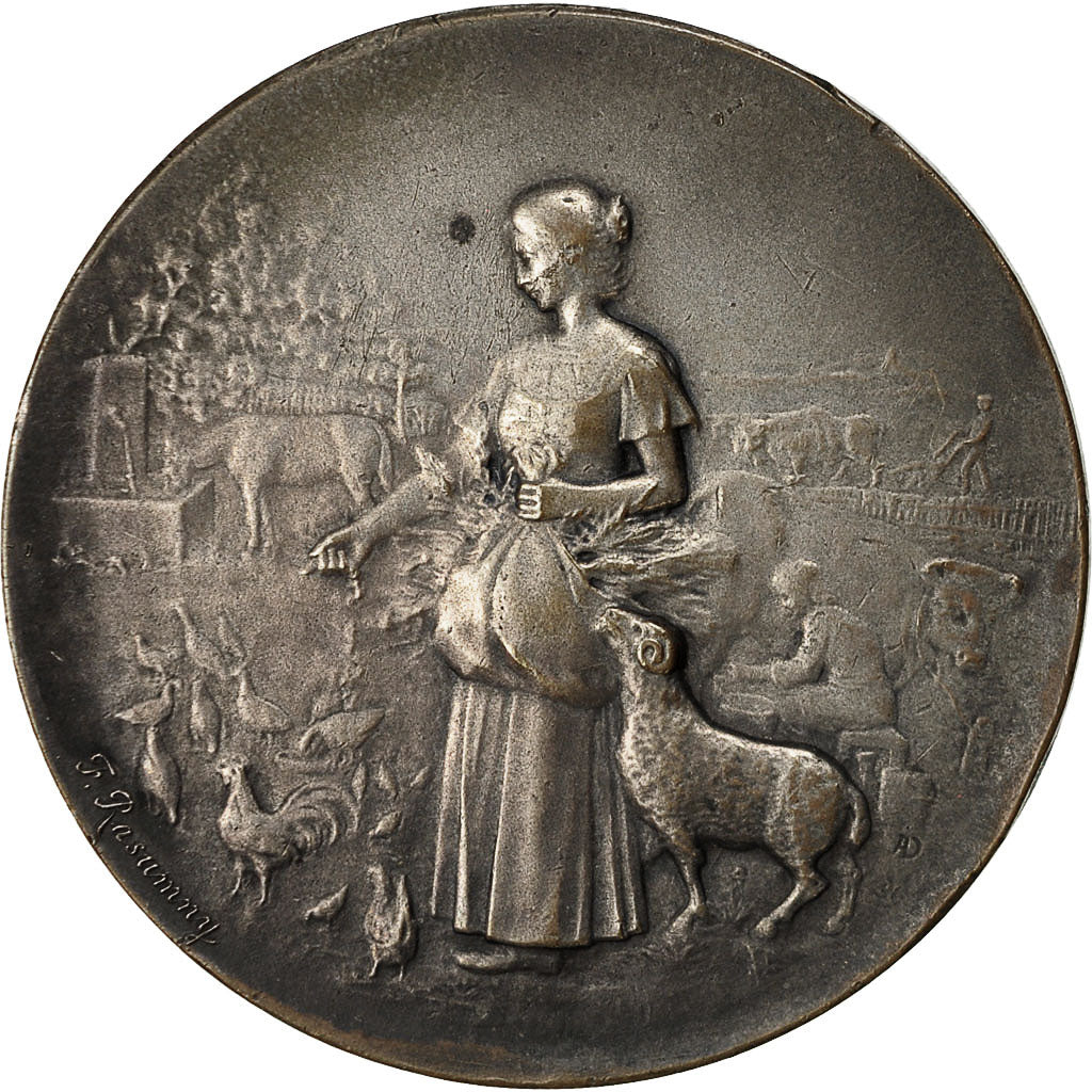 Algeria, Medal, Exposition d'Alger, 1921, Rasumny, EF(40-45), Silvered bronze