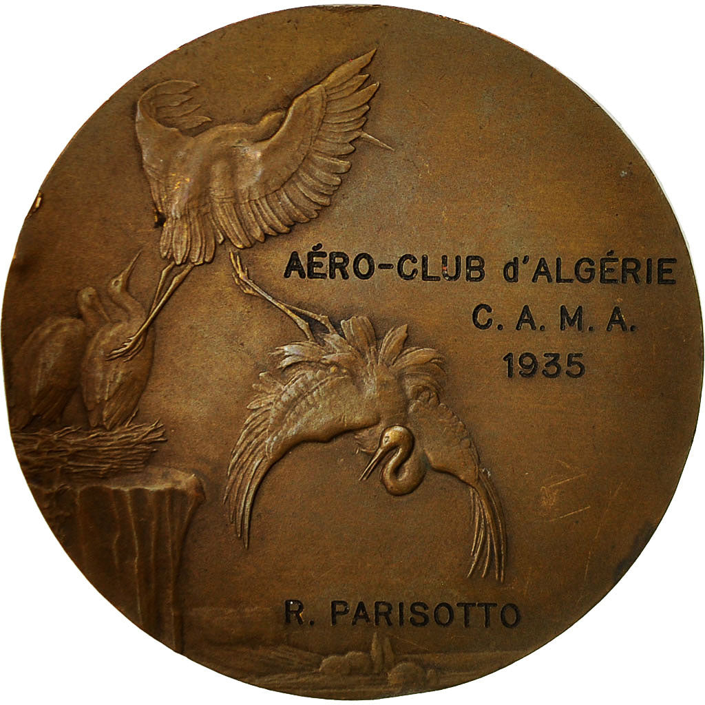 Algeria, Medal, Aviation, Aéro-club d'Algérie C.A.M.A, 1935, Dammann