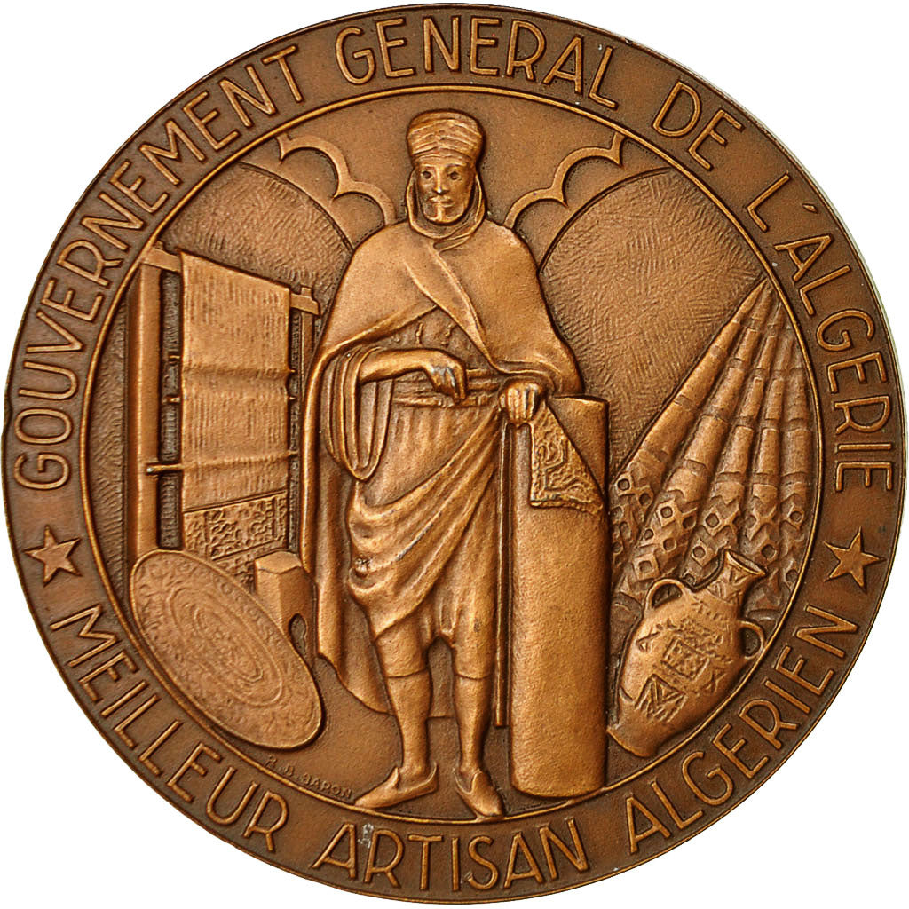 Algeria, Médaille, Gouvernement Général de l'Algérie, Meilleur Artisan