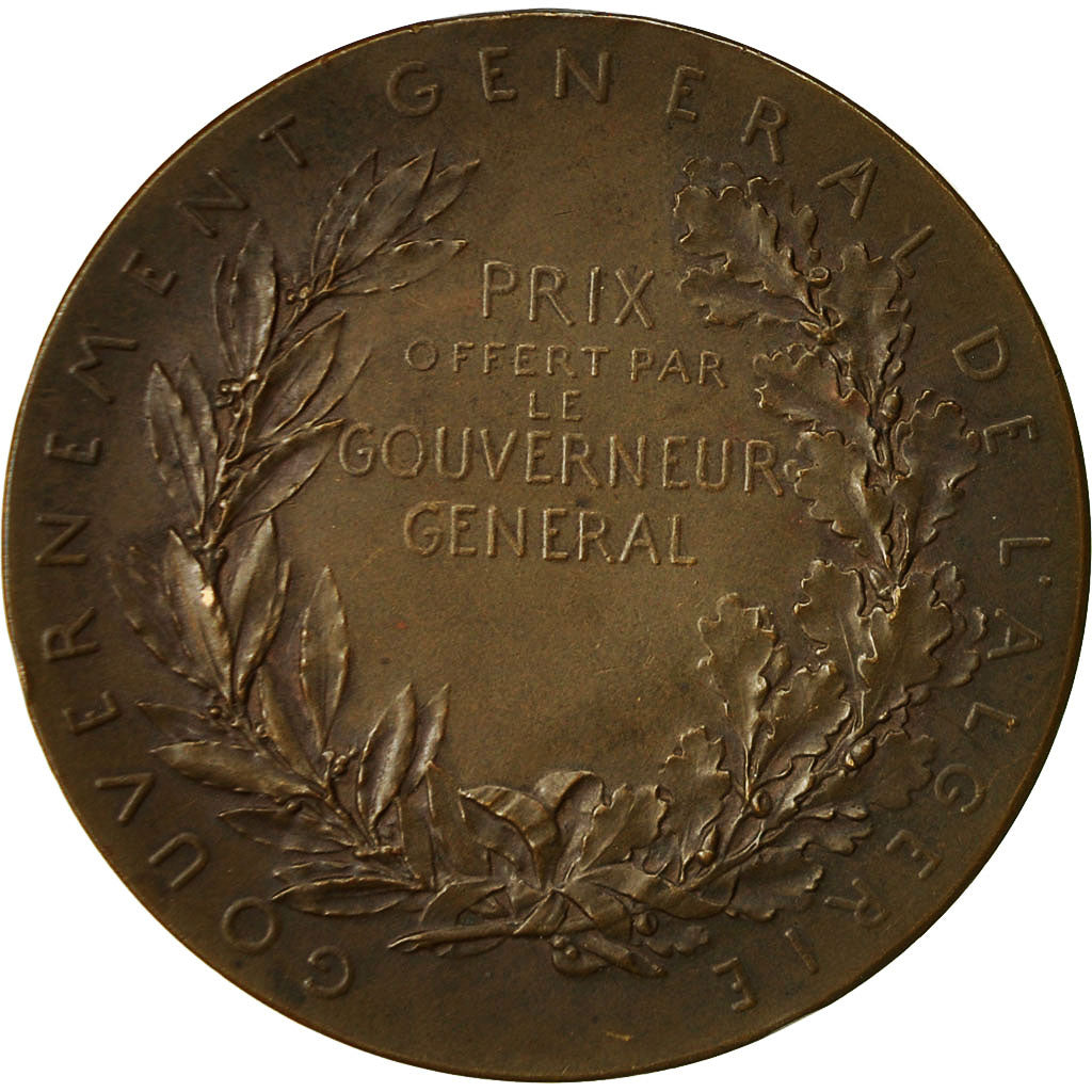 Algeria, Medal, Gouvernement Général de l'Algérie, Roty, AU(55-58), Bronze