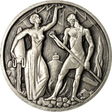 Algeria, Médaille, Electricité et Gaz d'Algérie, Lagriffoul, SUP, Argent