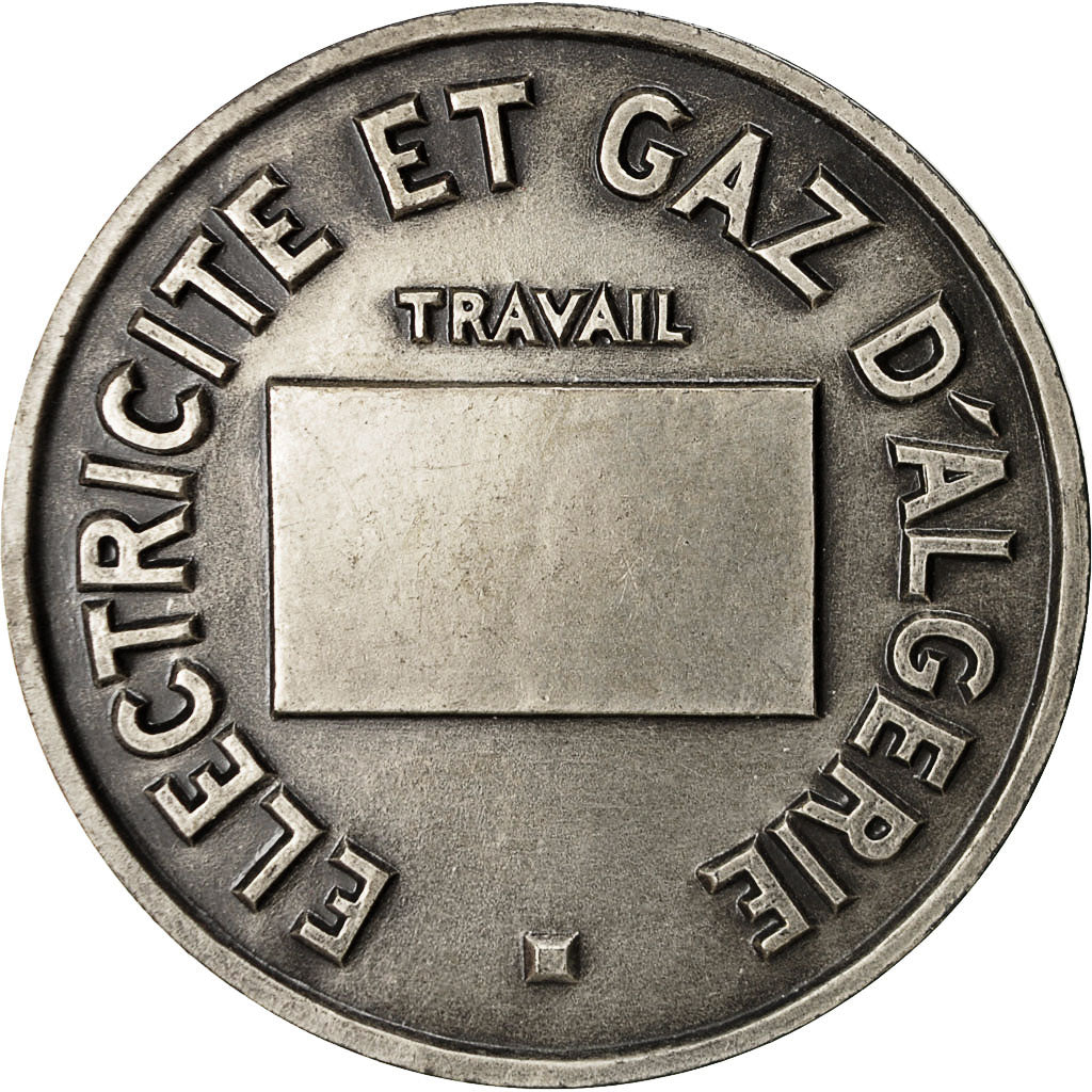 Algeria, Médaille, Electricité et Gaz d'Algérie, Lagriffoul, SUP, Argent