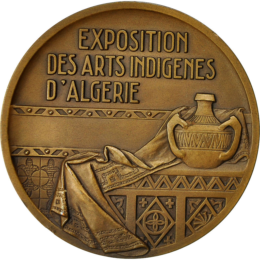 Algeria, Medal, Exposition des Arts Indigènes d'Algérie, 1937, Alaphilippe