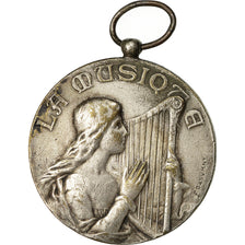 Algeria, Medaille, La Musique, Bône, 1926, SS, Silvered bronze