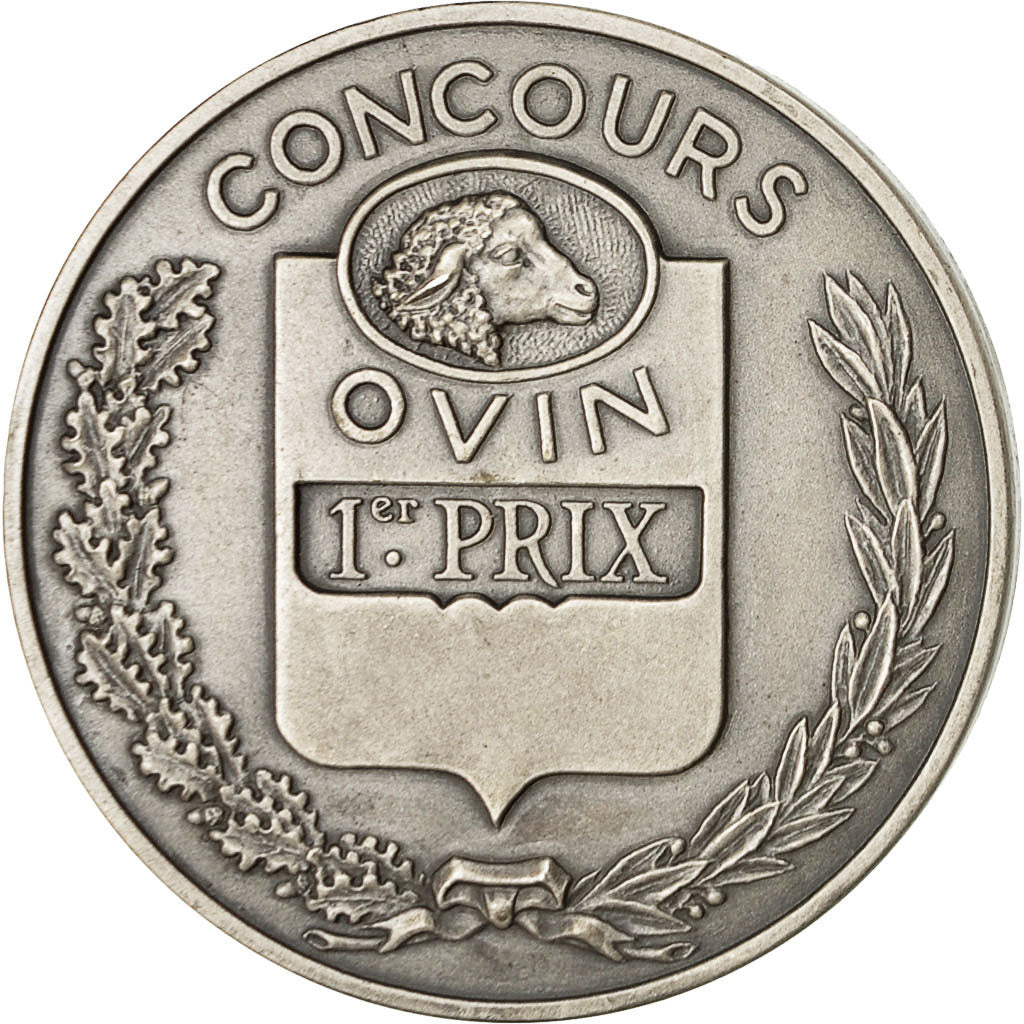Algeria, Medal, Association Ovine Algérienne, Baron, MS(63), Silvered bronze