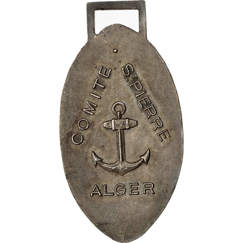 Algeria, Medal, Comité Saint-Pierre, Alger, AU(55-58), Silvered bronze