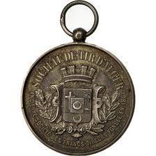 Algeria, Medal, Société de Tir d'Alger, Francs Tireurs, AU(50-53), Silver