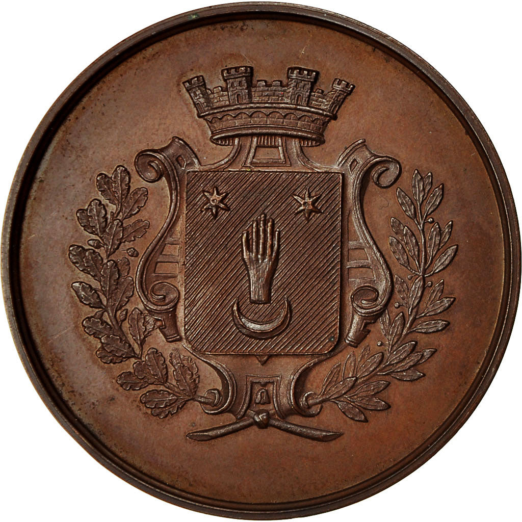 Algeria, Medal, Société des Beaux Arts d'Alger, AU(55-58), Copper