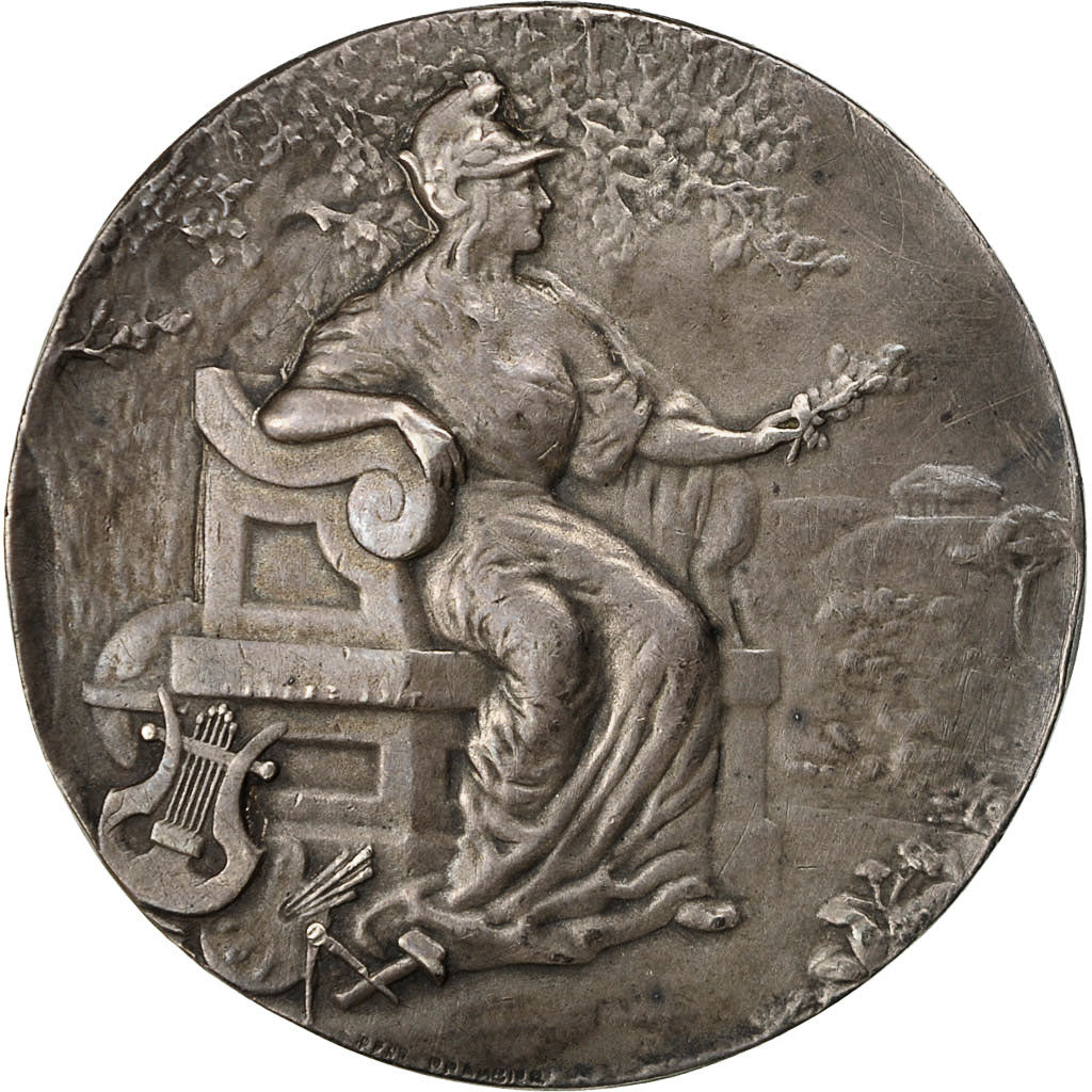 Algieria, Medal, Touring Club d'algérie, Brancier, AU(50-53), Srebro