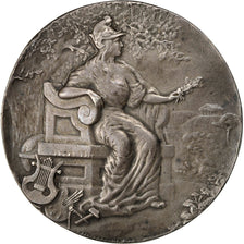 Algeria, Médaille, Touring Club d'algérie, Brancier, TTB+, Argent
