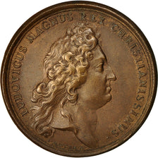 Francia, medalla, Louis XIV, Paix avec Alger, 1684, Mauger, EBC, Bronce