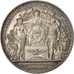Francia, medalla, 1857, Plata, SC