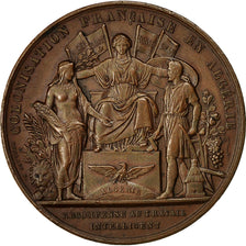 Algeria, medaglia, Concours Agricole de Mascara, Colonisation Française, 1860