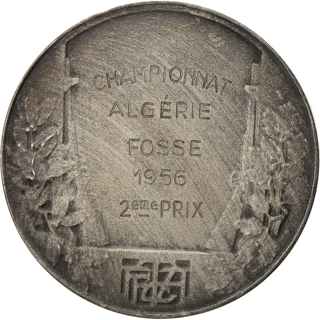 Algeria, Medal, Fédération Française de Tir aux Armes de Chasse, 1956