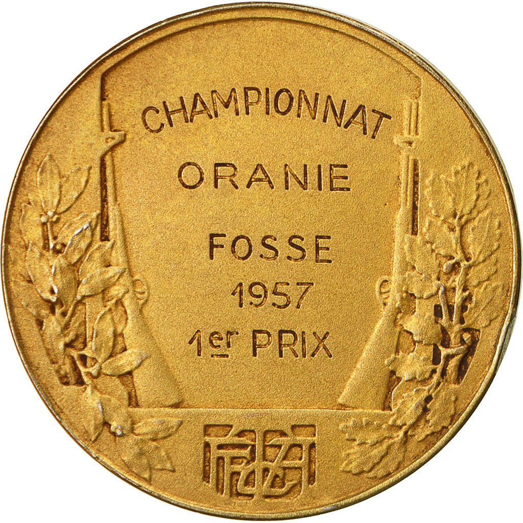 Algeria, Medal, Fédération Française de Tir aux Armes de Chasse, 1957