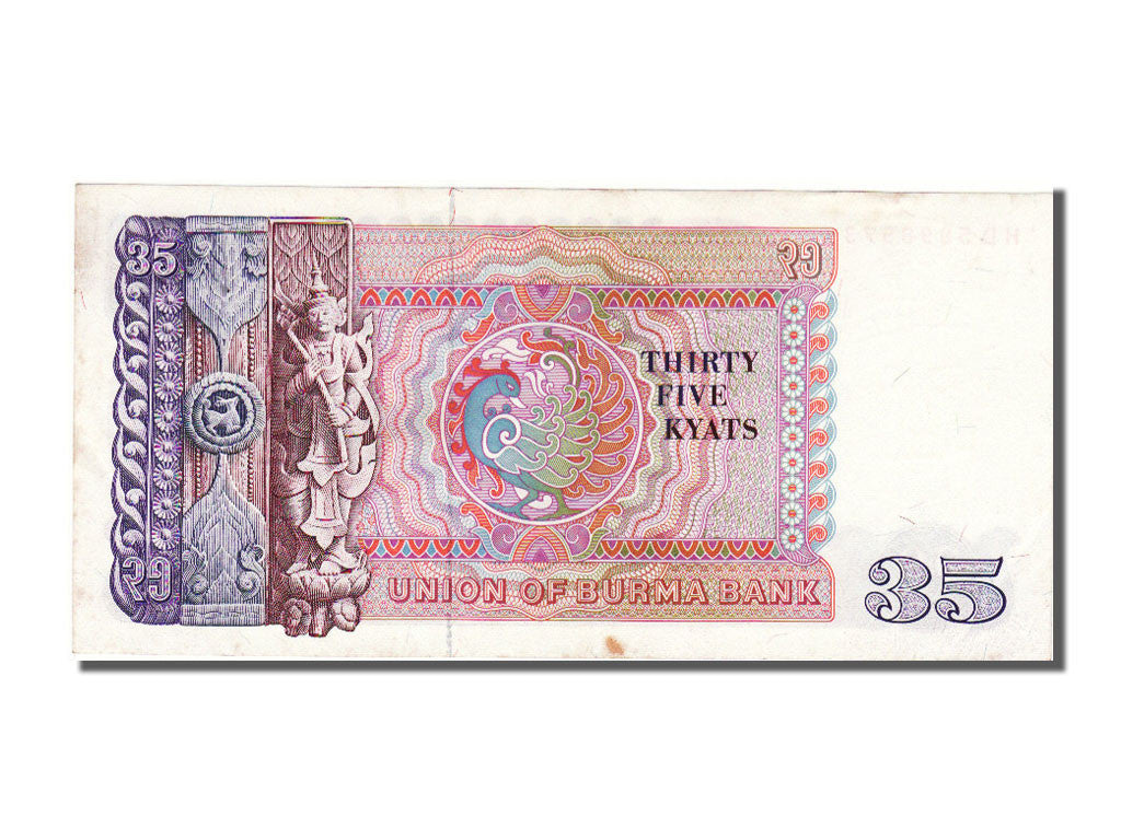 Banconote, Birmania, 35 Kyats, 1986, SPL