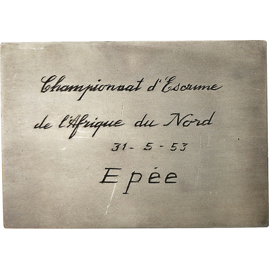 Algeria, Medal, Championnat d'Escrime d'Afrique du Nord, 1953, Fraisse