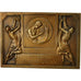Algeria, Medal, Art Déco, Plaque, Offert par la Ville d'Alger, 1958, Fraisse