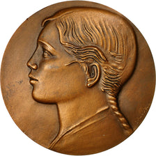 Algeria, medalla, Art Déco, Algérie, Belmondo, EBC, Bronce