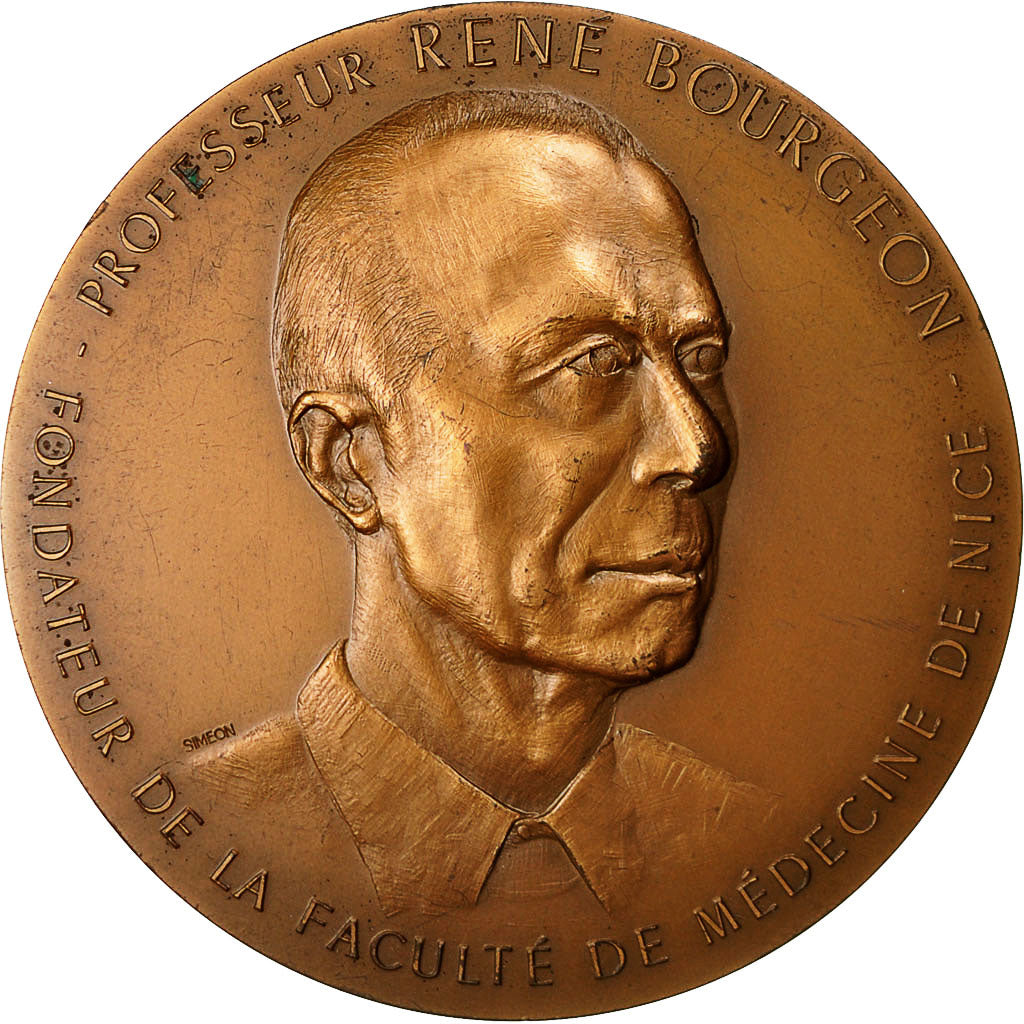 Algieria, Medal, Professeur R.Bourgeon, Faculté de Médecine d'Alger, 1980
