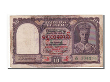 Burma, 10 Rupees, 1947, VF(30-35)