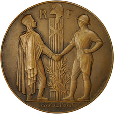 Algeria, Medal, Centenaire de l'Algérie, 1930, Poisson, AU(55-58), Bronze