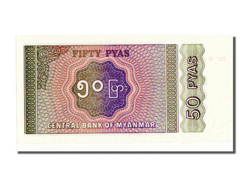 Billete, 50 Pyas, 1994, Myanmar, UNC