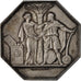 Algeria, Token, Banque de l'Algérie, 1860, Gayrard, MBC, Plata
