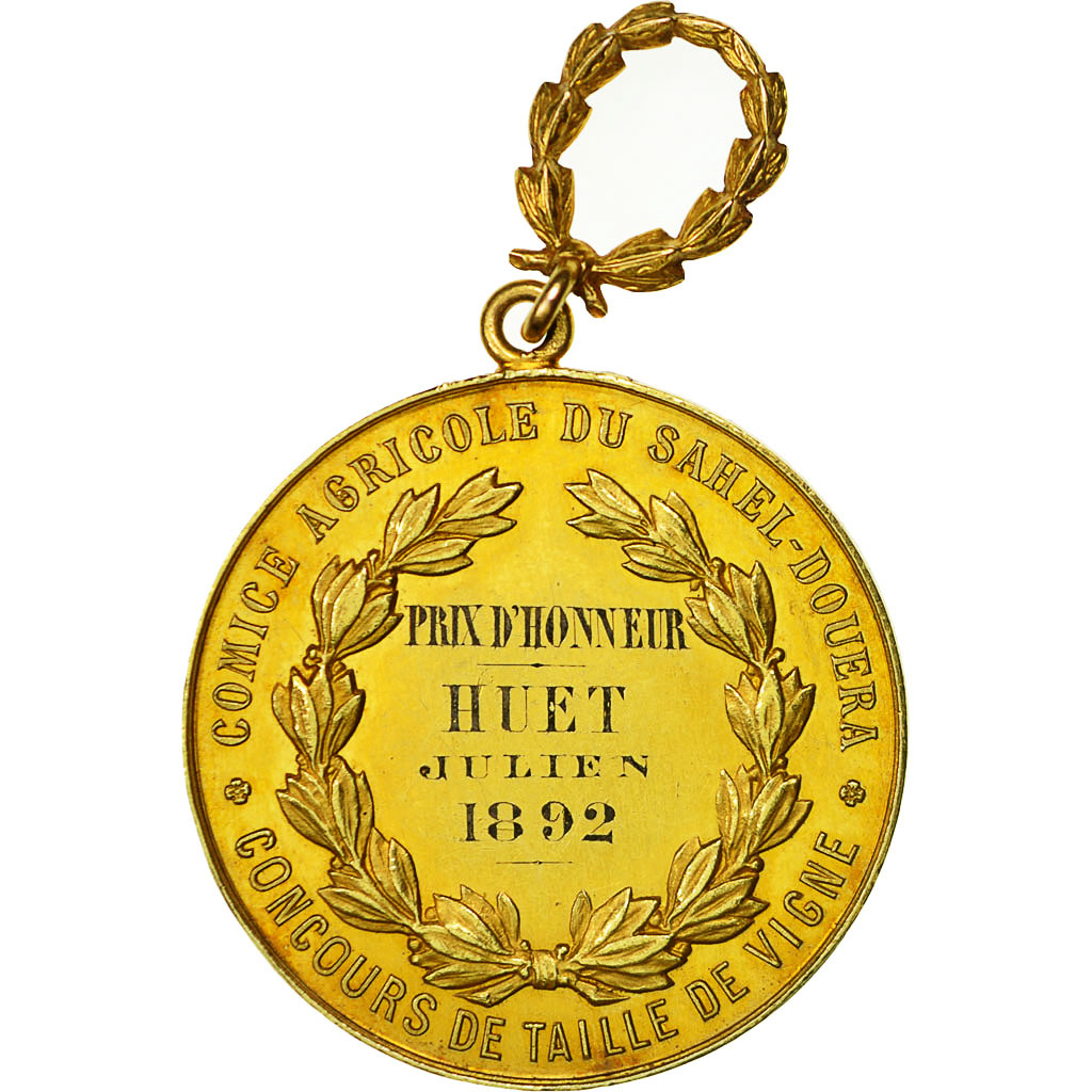 Algeria, Medal, Comice Agricole du Sahel-Douera, Concours de Taille de Vigne