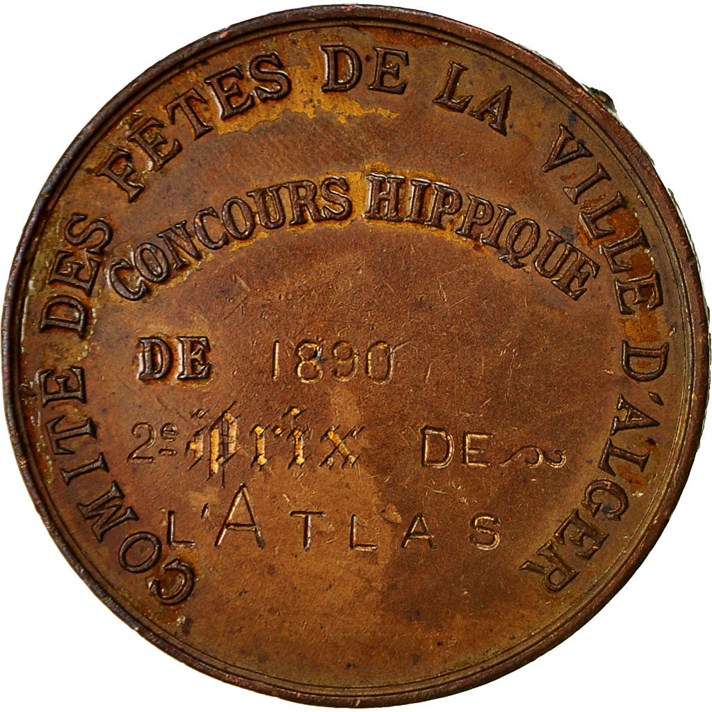 Algeria, Medaille, Comité des Fêtes de la Ville de l'Alger, Concours Hippique