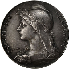 Algeria, medaglia, Société d'Horticulture d'Alger, 1897, Roty, BB, Argento