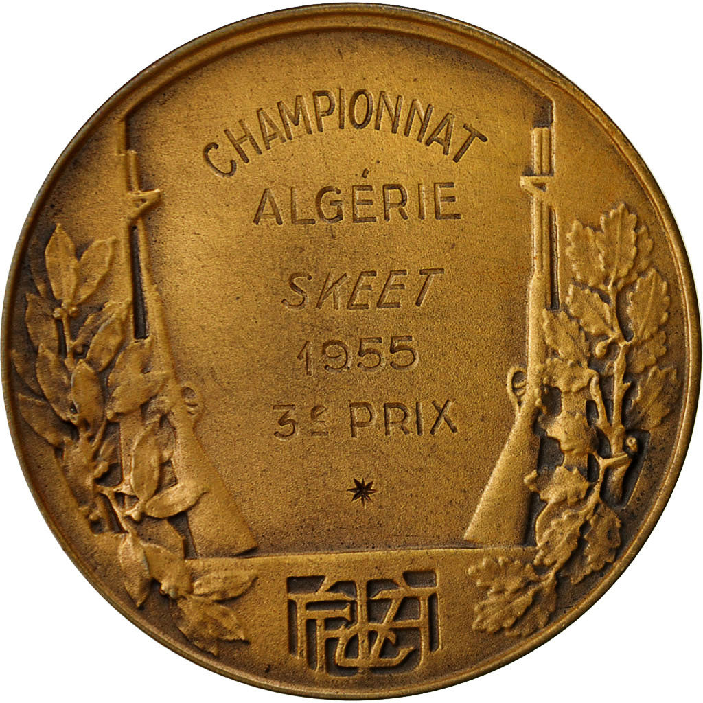 Médaille de la Fédération Française de Tir en bronze ... - eBay