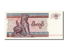 Billete, 5 Kyats, 1997, Myanmar, UNC