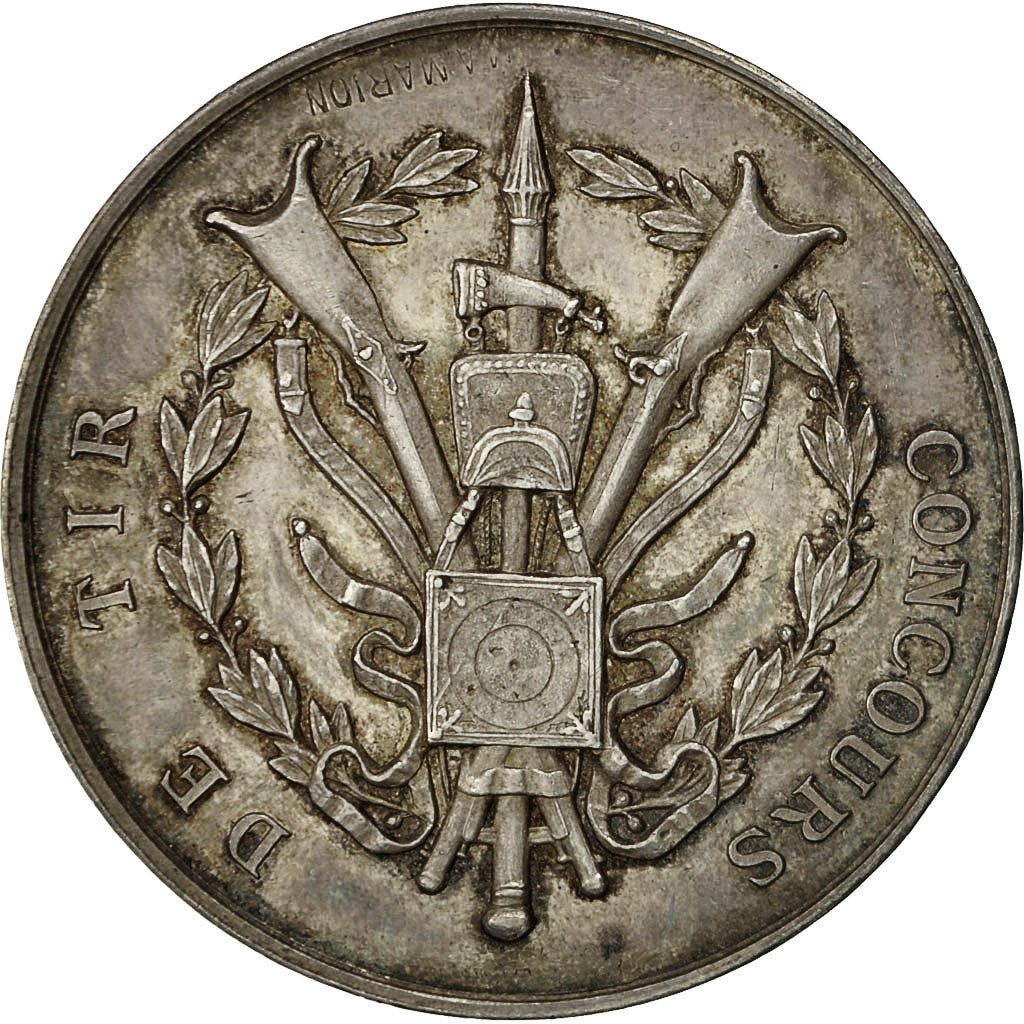 Algeria, medaglia, Concours de Tir de Constantine, Marion, BB+, Argento