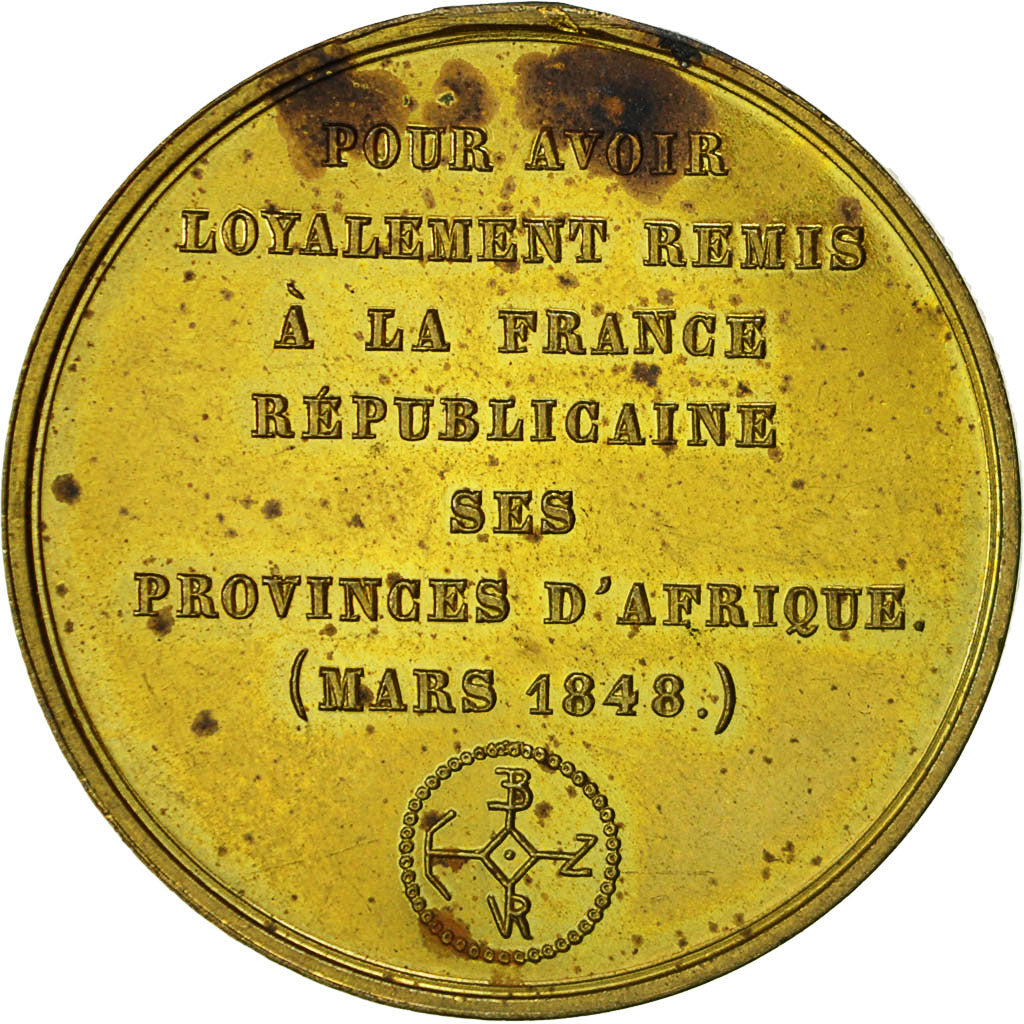 Algeria, Medal, Patriotisme des Ducs d'Orléans et d'Aumale, 1848, Combrouse