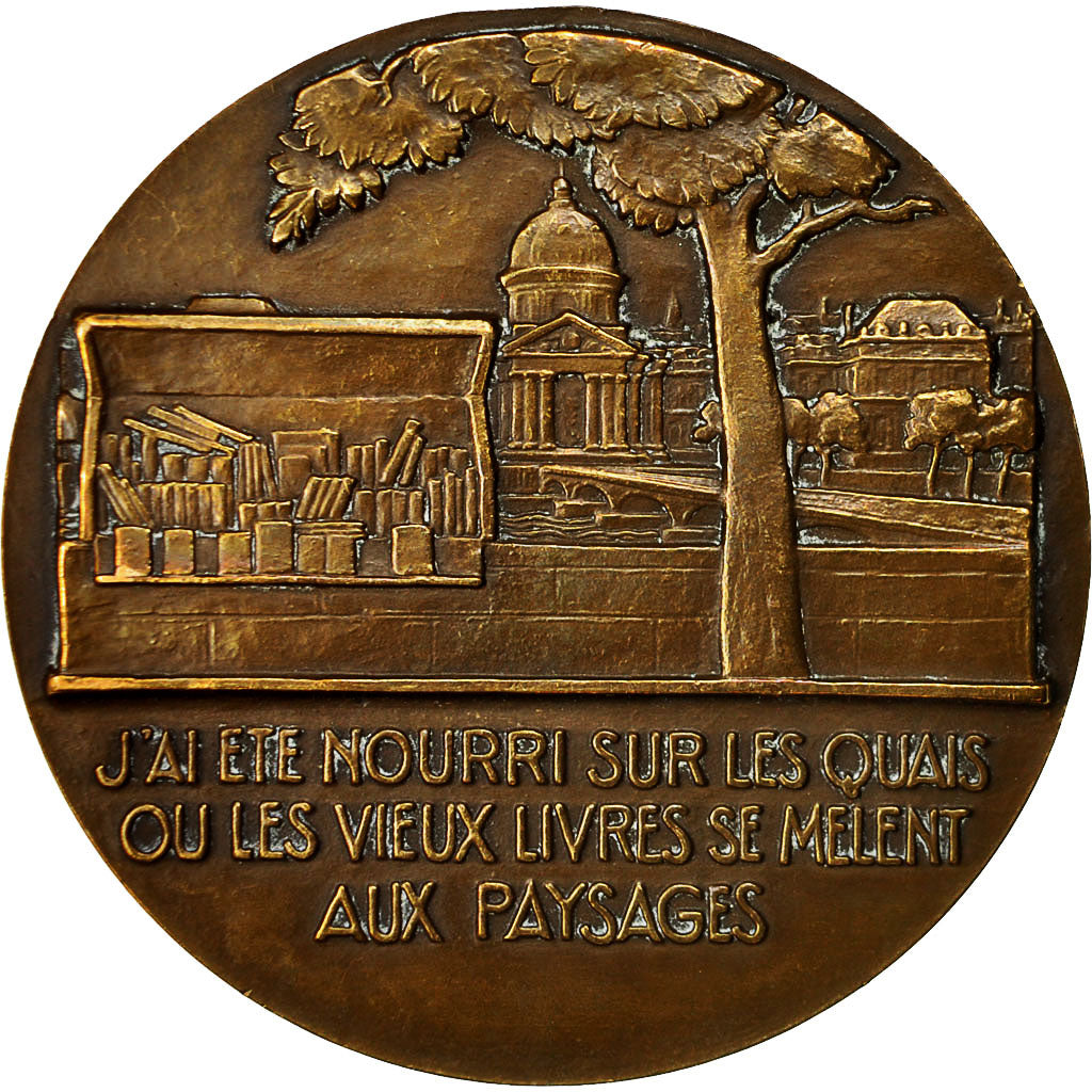 Frankrijk, Medaille, Anatole France, Delannoy, PR, Bronze