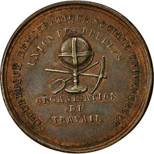 Algerije, Medaille, Arrivée des Colons à Arzew, 1848, ZF+, Koper