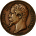 Algeria, medalla, Chemins de Fer Décrétés, Alger-Blida, 1857, Bovy, MBC+